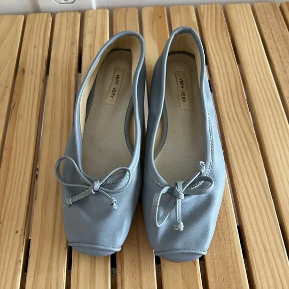 Blue Ballet Flats - Picture 3 of 4